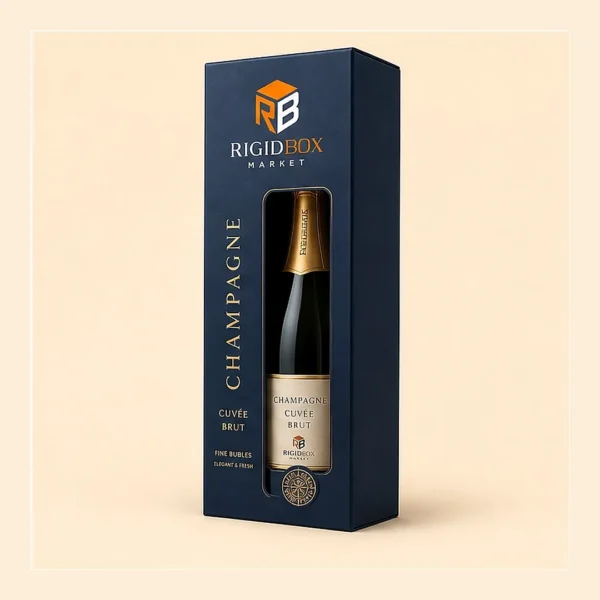 Custom Champagne Rigid Boxes
