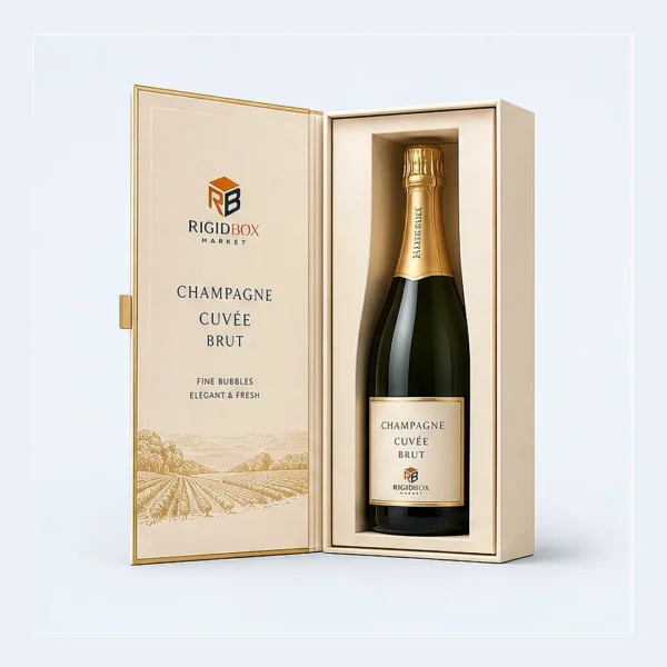 Custom Champagne Rigid Boxes