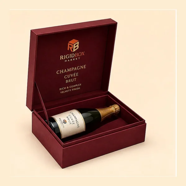Custom Champagne Rigid Boxes