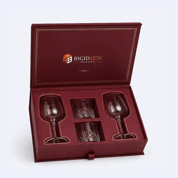 Custom Glassware Rigid Boxes