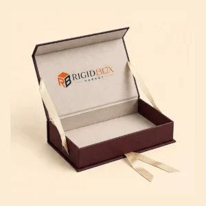 Custom Rigid Boxes with Ribbon Closure