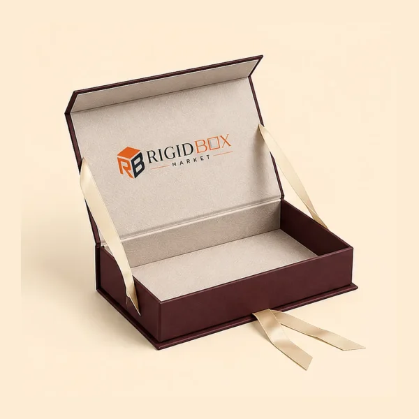 Custom Rigid Boxes with Ribbon Closure